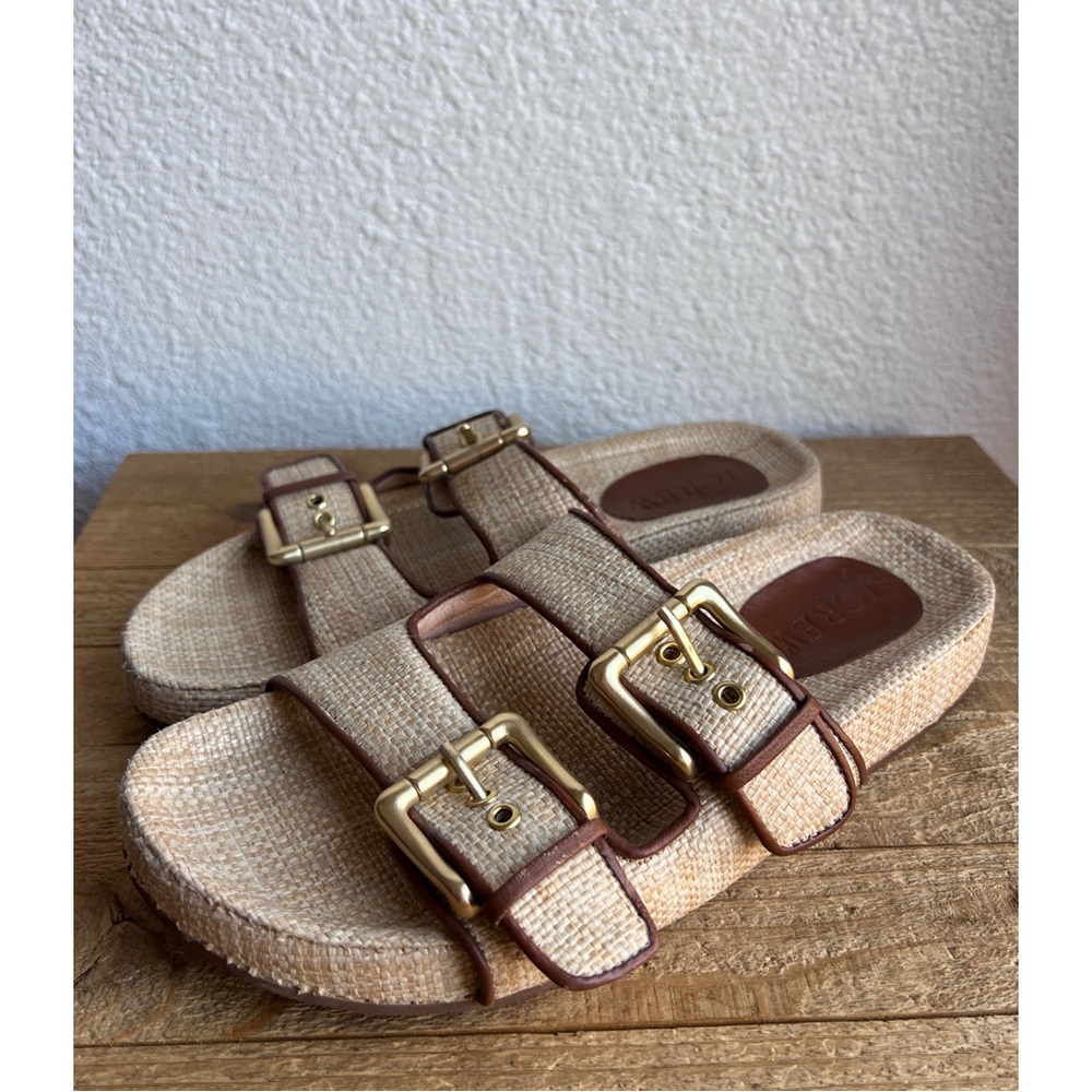 J Crew Raffia Marlow Sandals 9
